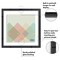 Americanflat 16.5x16.5 Floating Album Cover Frame - Easy-to-Open Buttons for Loading Album Covers - Vinyl Record Frame - Shatter Resistant Glass - Hanging Hardware - Black